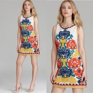 Shoshanna Embroidered Boho Mini Dress